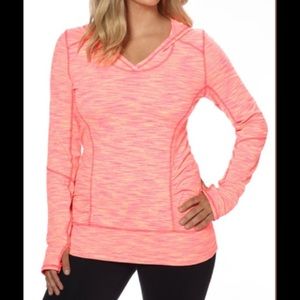Kirkland Signature long sleeve coral space dye pullover hoodie